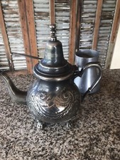 Moroccan Silver Metal Teapot