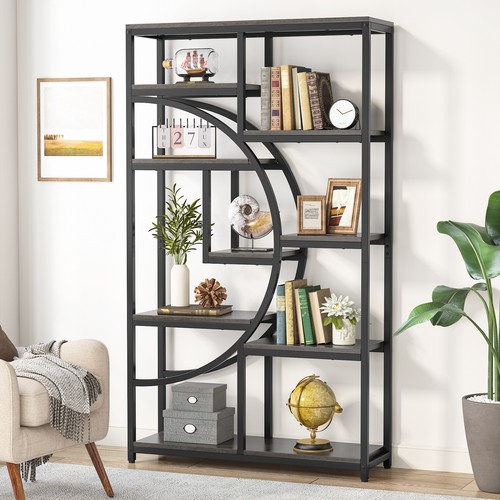 Rustic freestanding bookcase - freestanding,