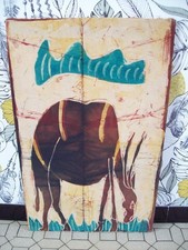 TABLEAU AFRICAIN PEINT SUR
