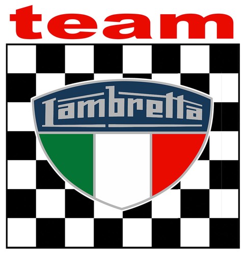 Team lambretta sticker vinyle - sticker,