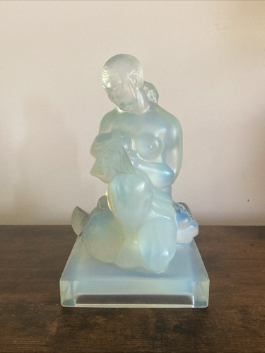 Rare statuette opalescente art - rare,
