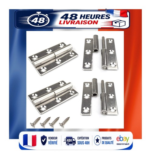 Lot charnières en - en, acier