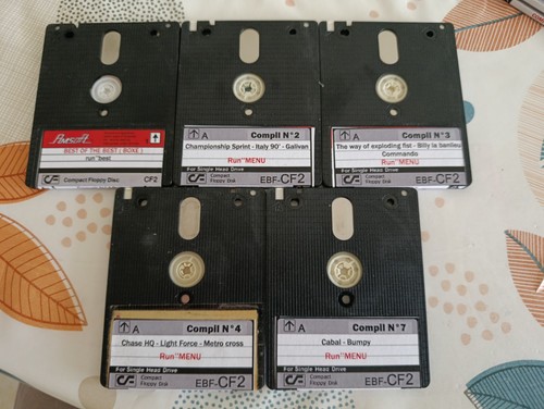 Lot disquettes de jeux - de,