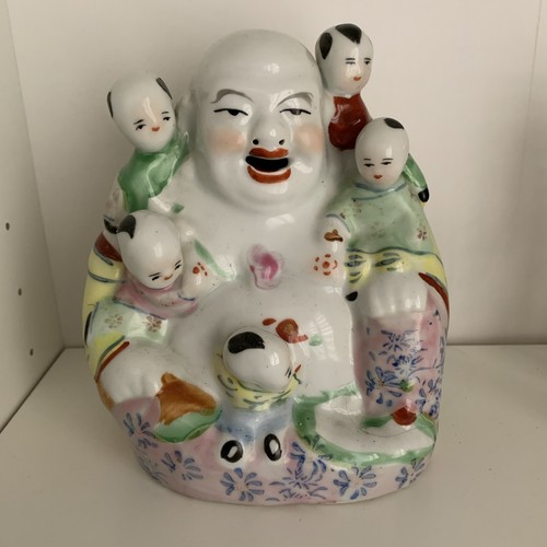 Bouddha rieur porcelaine - bouddha,