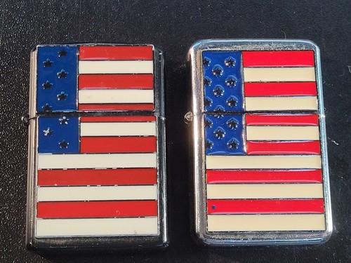 Lot briquets usa - de, drapeau