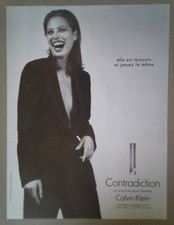 Perfume advertising. Calvin Klein Contradiction. magazine sheet