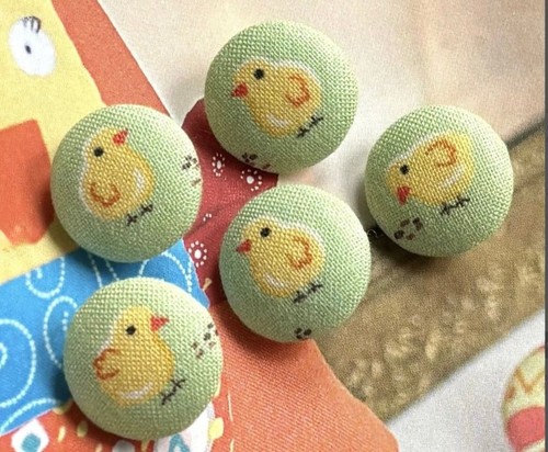 Boutons recouvert tissu - 5,