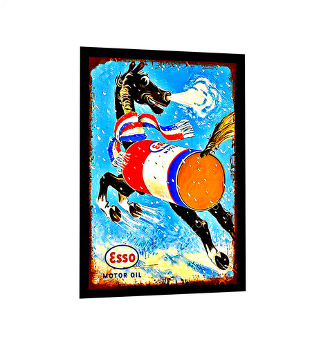 Esso sign sticker vintage - esso,