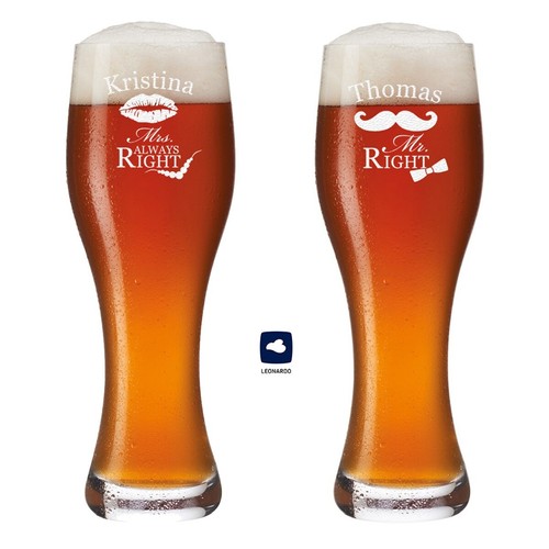 Verre bière blé 2er set - 2er,