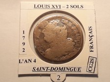 2 Sols Louis XVI 1792 R -2