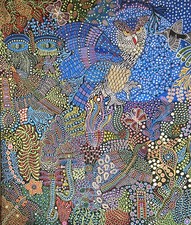 Rare peinture sur toile de