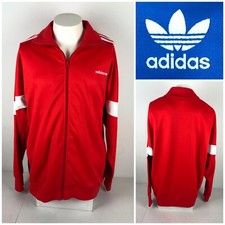 adidas Originals Mens 2XL Outerwear Challenger Track Jacket Red Retro bk5913