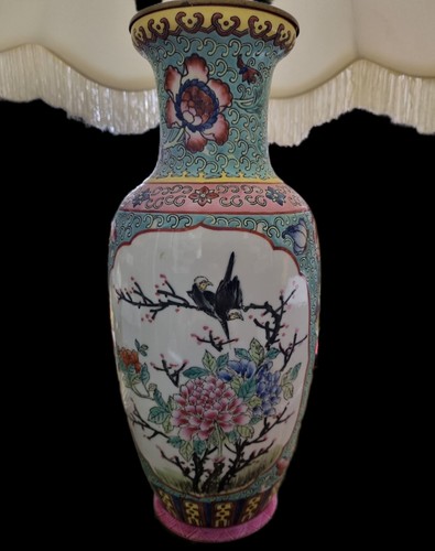 Lampe électrique sur vase - lampe,