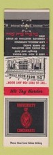 Matchbook Cover - University of Cincinnati OH Bearcats Du Bois Book Store
