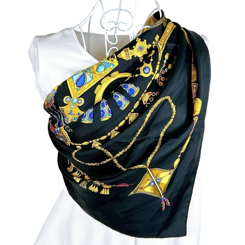 Foulard vintage soie hermes - foulard,