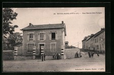 Old postcard Basse-Indre, Rue Neuve des Forges 