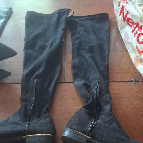 Cuissardes femme daim - , noir