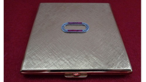 Ancien poudrier miroir - ancien,