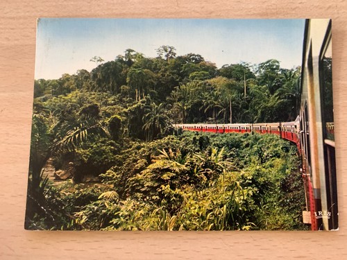 Carte postale congo train - carte,