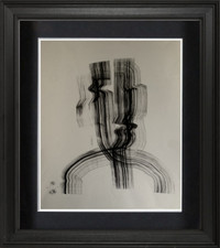 20th century artist - abstract face painting - original work 1990-unpublished (104)