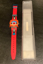  Swatch Quartz Watch Paella GN129 Southwest Swiss With Case 1993