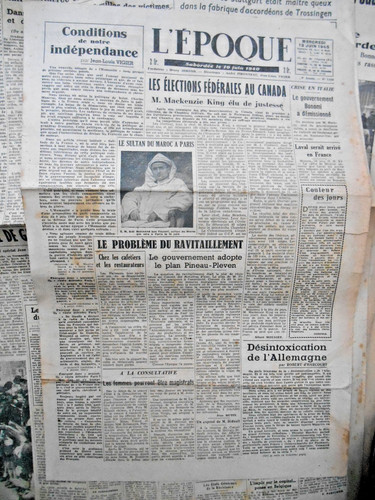 Journal ancien époque 13 - ancien, l'époque
