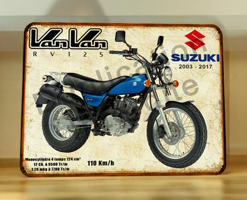 Plaque métal suzuki 125 - suzuki, van