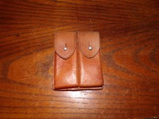 Surplus original Chinese C96 leather ammo pouch 7.63 mauser broomhandle pistol