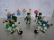 PLAYMOBIL vintage city life action policiers motard motos set 3488 de 1980