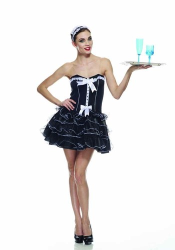 Costume halloween serveuse - costume,