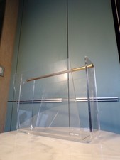 VINTAGE PORTE REVUE DAVID LANGE PLEXIGLAS OMEGA-DESIGN 70 80 roche bobois