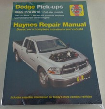2009-2018 Dodge RAM 1500 2500 3500 Pick Up 2/4WD Repair Manual