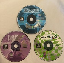 Ps1 Racing Games (Driver, CyberSpeed, Jet Moto) 