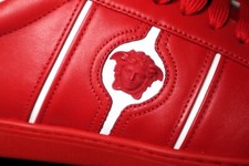 Red Versace Medusa Sneakers. Made in Italy. Very Good, 43 EU, 10 US Men's.