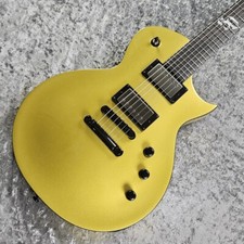 Guitare électrique LTD EC-2025 50th Anniversary Metallic Gold avec étui soupl...
