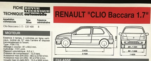 Fiche technique automobile - technique,