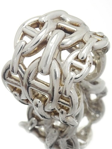 Bague ouverte hermès chaîne - ouverte,