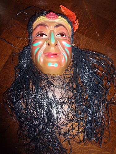 Masque vintage indien défilé - masque,