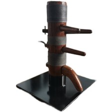 Ip Man Wing Chun Wooden Dummy Kung Fu Strike Pad Metal Base 18cm Cosplay Prop