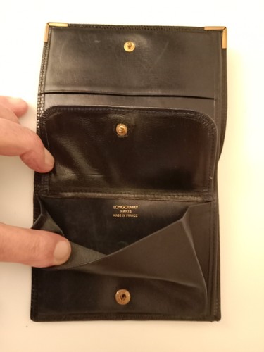 Porte monnaie cuir noir - porte,