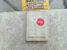 Fiat 1400 B - parts catalog - used