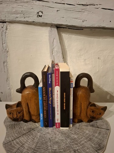 Paire serre livres chats en - paire, serre-livres