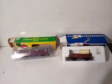 HOBBY TT AND TILLIG LOT 2 FREIGHT WAGON DUMP + COVERED VAN PERFECT