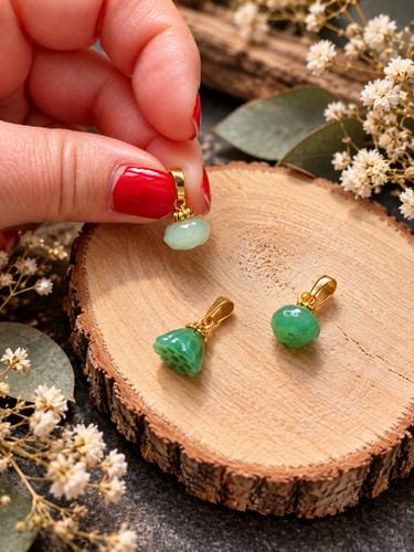 Lot pendentifs jade - jade, fait