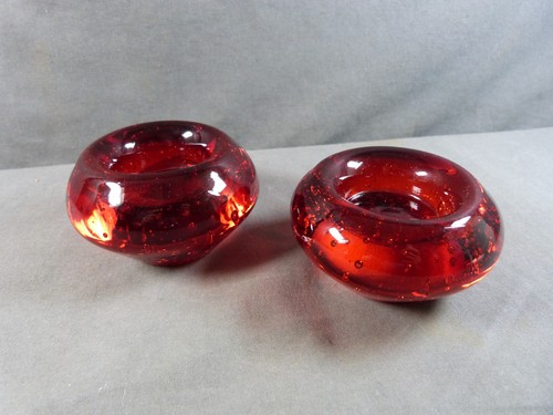 Paire photophores verre - photophores, en