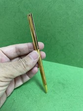 S.T Dupont 925 Silver Gold Platted Finishe Stylo Bille  Ballpoint Pen Vintage R