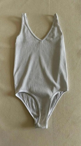 Body côtelé blanc bretelles - blanc,