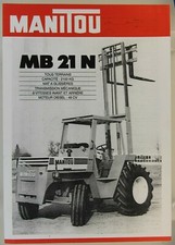 Manitou MB 21 N tractor tractor tractor tractor forklift brochure