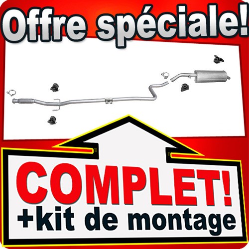 Ligne pot échappement - d'échappement, pour