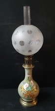 LAMPE A PETROLE FAIENCE DECOR
